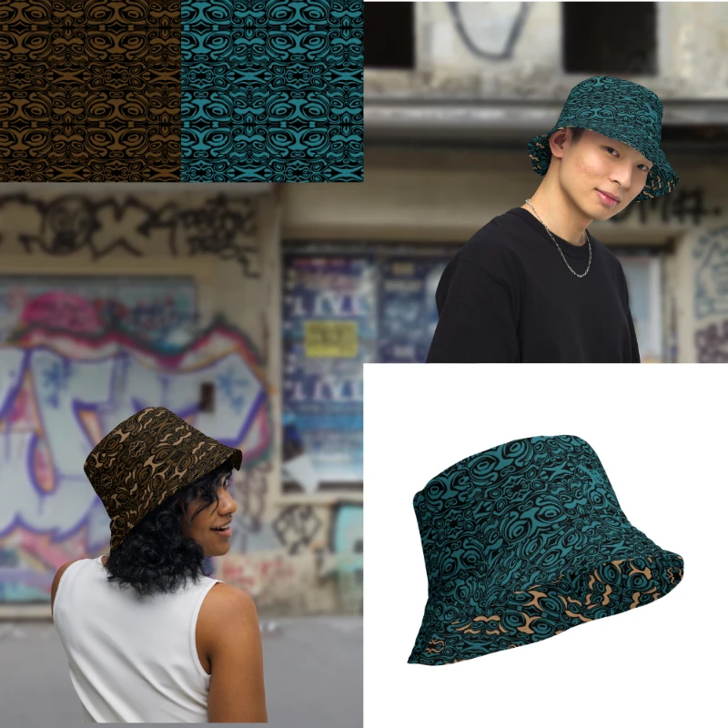 Bob réversible | motif Eye of Tiger – 2 coloris