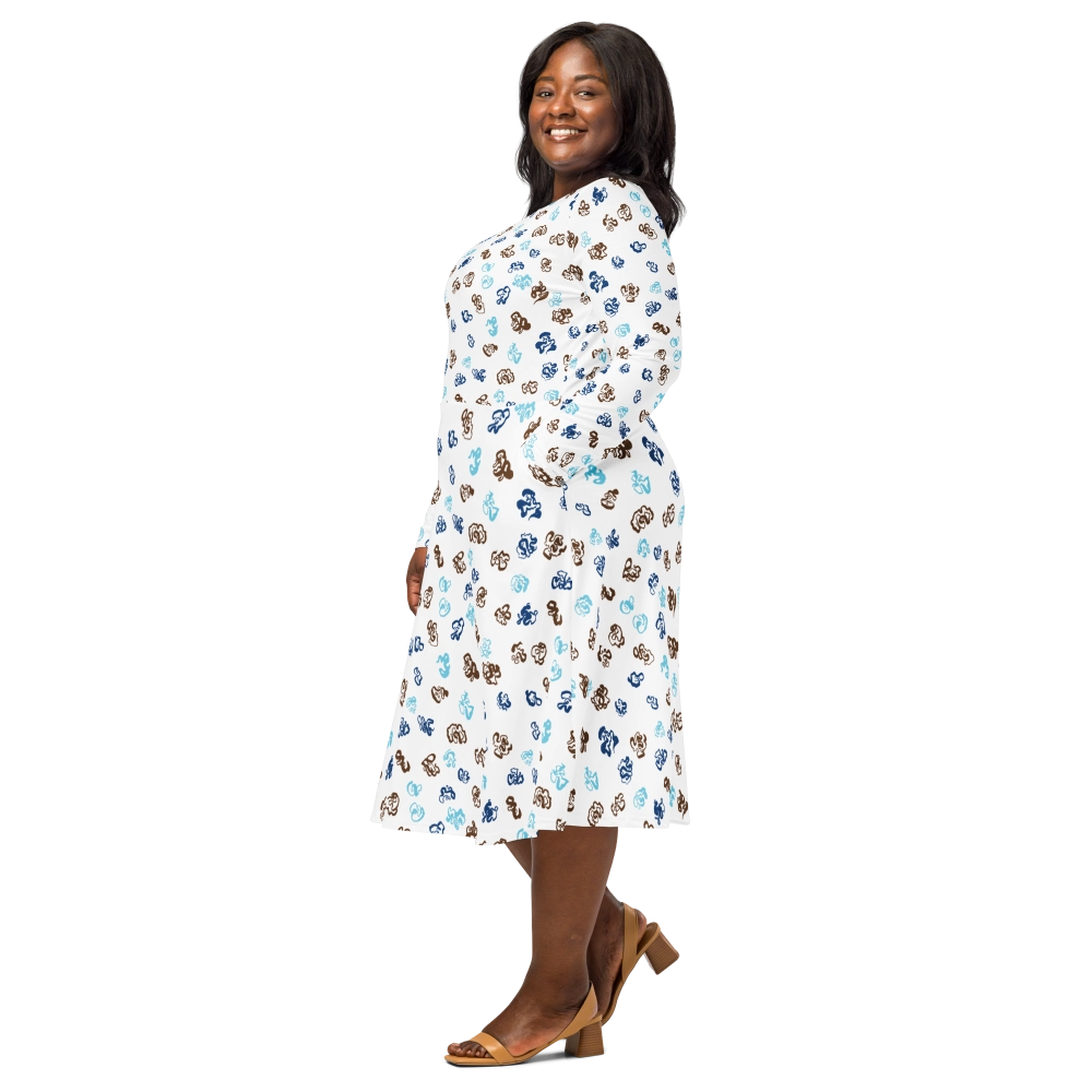 robe du motif sensitive ink porté par un mannequin