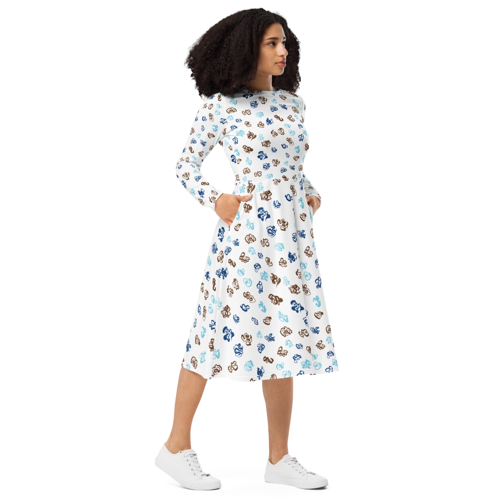 robe du motif sensitive ink porté par un mannequin
