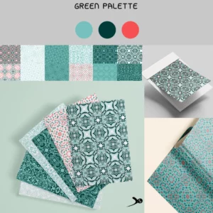 Bundle Motifs Sans Couture à imprimer— forest green